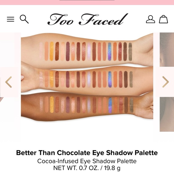 NIB Too Faced - Better Than Chocolate Eye Shadow Palette - Picture 2 of 6